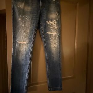 Dolce & Gabbana Men's Faded Blue Skinny Jeans